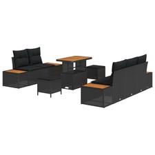 Gartensofa-set Poly-Rattan