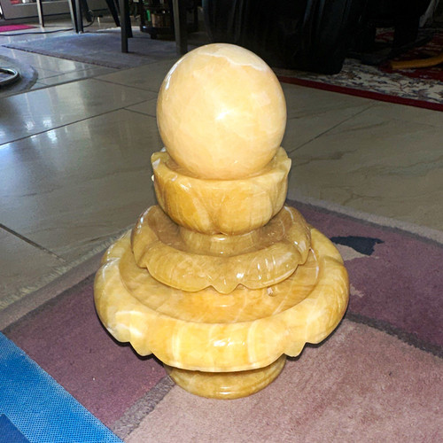Tischbrunnen aus alabaster - tischbrunnen,