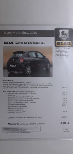 Elia renault twingo - renault, gt