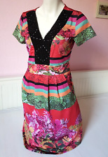 Heine Best Connections Kleid Tulpenkleid Shirtkleid Stretchkleid m Perlen 36 38