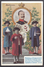 6457. Ak Halle Saale Besuch der Halloren beim Kaiser Neujahrsgratulation