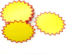 Verkaufsschilder Preisschilder Stern 100 Stück 8 x 11 cm Einzelhandel