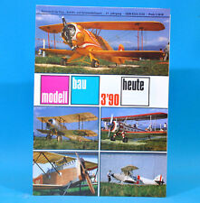 Modellbau heute 3 1990 Flugzeuge Schiffe Fahrzeuge | Bauplan Segelflugmodell