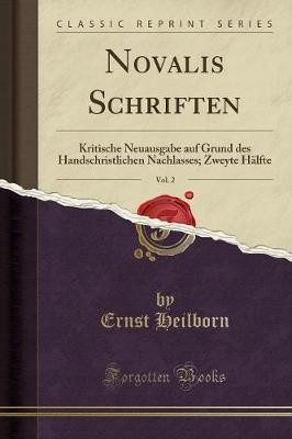 Novalis schriften vol - vol., 2