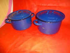 Große DDR Emaille  Einwecktöpfe Kochtöpfe DEKO usw mit Deckel