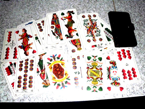 Skat spielkarten kornblume - skat-, spielkarten-kornblume