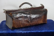 Schöner alte Arzttasche Arztkoffer Ledertasche Doctorsbag Vintage Antik