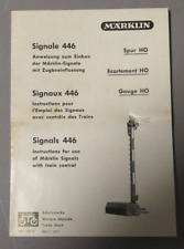 Märklin Anleitung / Anweisung für Signale 446 von 1955
