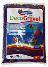 SuperFish Aquarium Deko Kies Schwarz 1 Kg (EUR 5,99 /kg) Aquarienkies Bodengrund