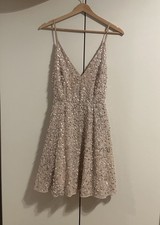 Wunderschönes Kleid Mit Pailletten Von Asos 34/XS Silvester Rosa/Flieder (Fleck)