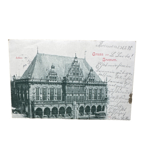 Postkarte bremen rathaus - ak,