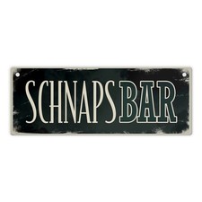 Schnapsbar metallschild - schnapsbar,