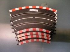 1:40 Carrera Profi 71502 geb. Schienen2/45° R2 (4 Stück) je 1 Zapfen abgebrochen