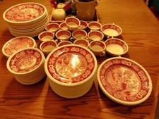 Villeroy & Boch Rusticana Geschirr, Rot, Mettlacher Kupferdruck