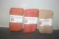 jutegewebe in drei verschiedenen Farbe reines Naturprodukt , noch neu, Deko- ode