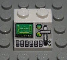 lego brick 2x2 positive white