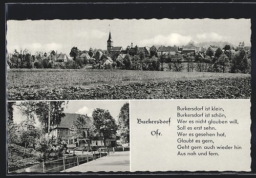 Ansichtskarte burkersdorf - ansichtskarte,
