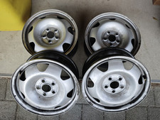 VW 4 x Stahlfelgen 7Jx17 ET55 H2 für T5, T6 Multivan mit Nabenabdeckung