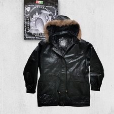 Vintage 90s Echtlederjacke M