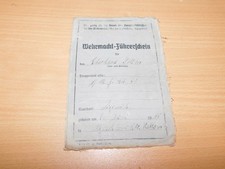 Führerschein Wehrmacht, Offizier,  Entnazifiziert,