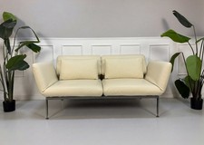 Brühl roro beige leder sofa - beige,