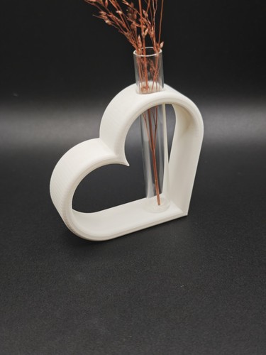Gedruckte herz vase mit - 3d,