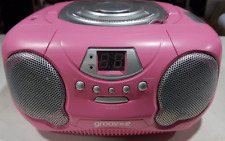 Portable Boombox CD Player with Radio, Pink, Groov-e GV-PS713-PK
