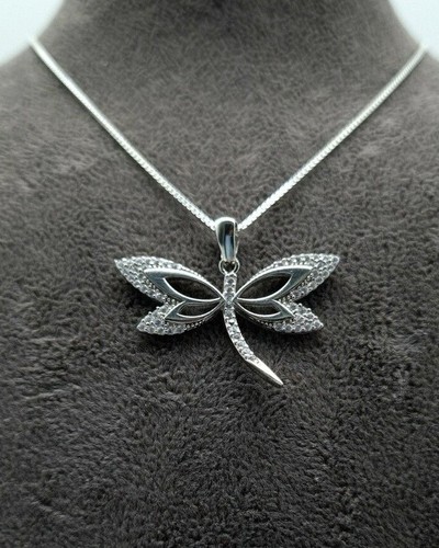 Libelle silber kette halskette - silber,