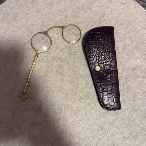 Lorgnon klappbrille vergoldet - lorgnon,