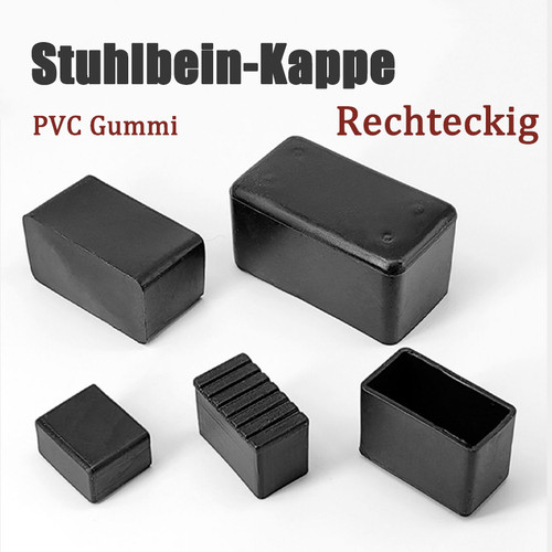 Schwarz gummi abdeckung stuhl - schwarz,