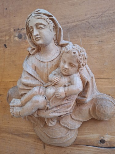 Heiligenfigur holz maria - holz,