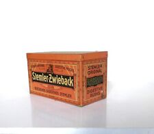 STEMLER Friedrichsdorfer Zwieback Blechdose um 1900 Biscuit Tin Taunus / Hessen