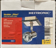 Heitronic Strahler Sina 1 Spot chrom-matt/chrom inkl. Leuchtmittel 230V 50W GU10
