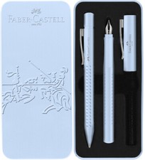 FABER-CASTELL Schreibgeräte-Set GRIP 2010 Harmony hellblau