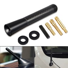 Für Opel Corsa C D Astra G Dach Kurz Stab Antenne 4.7" Carbon Radio Adapter Fuß