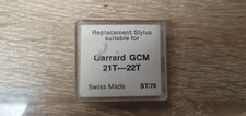 Tonabnehmer Plattenspieler Nadel Garrard GCM21T GCM22T 33/45er+78er Nadel neu