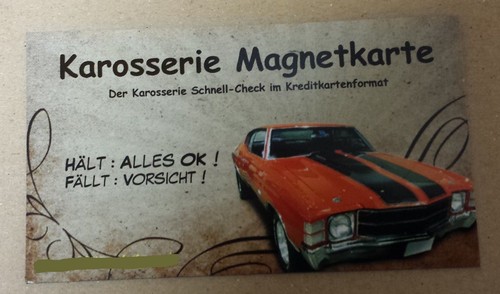 Magnetkarte karosserie karte - karosserie,