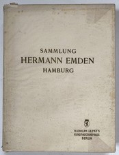 Meissen Porzellan Sammlung Hermann Emden Hamburg 1908 Auktion Katalog