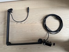 K&M Mikrofonstativ mit Klemmhalter und XLR-Kabel
