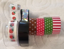 BASTELN : 6 verschiedene Washi Tape plus 2 Abreißer (401)
