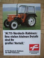 Fritzmeier Kabinen Prospekt für Fiat Traktoren, Trecker, Titelbild Fiat 480_8 DT