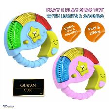 *Koranwürfel* Beten & Spielen Stern Spielzeug - Baby Rasseln Licht Sound Dua Nasheed Surahs