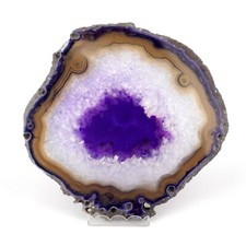 große XXL Achatscheibe lila