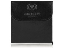 Herren Geldspange Schwarz Echt