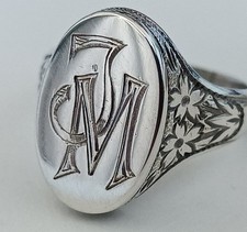 Siegelring Silber Vintage