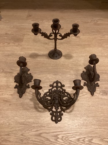 Antike kerzenhalter set wand - kerzenhalter,