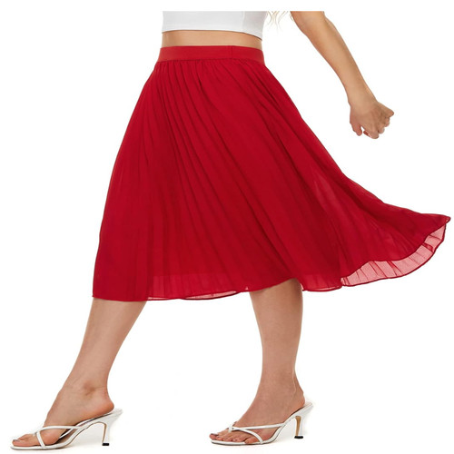 Midirock damen faltenrock - midirock,