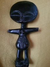 FRUCHTBARKEITSPUPPE aus GHANA Ashanti Afrika Vintage Stammes Ebenholz Holz