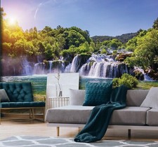 Fototapete Wasserfall 3D