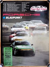 original Porsche Plakat Poster " Porsche Turbo Cup " Renntermine 1988
